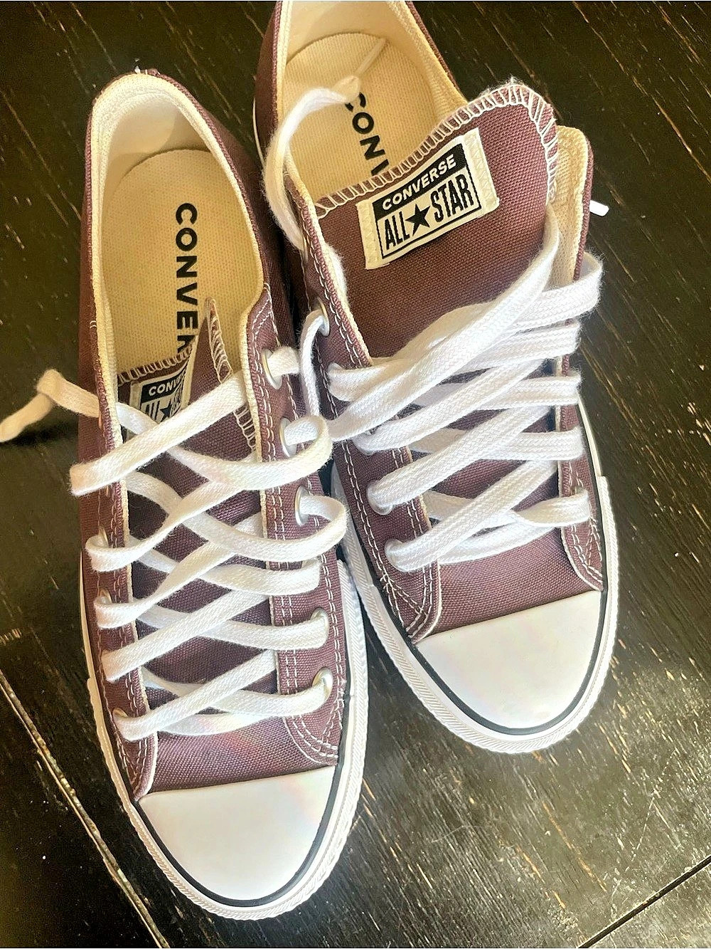 Converse Chuck Taylor All Star High Top Sneakers Platform Brown & White US 8.5